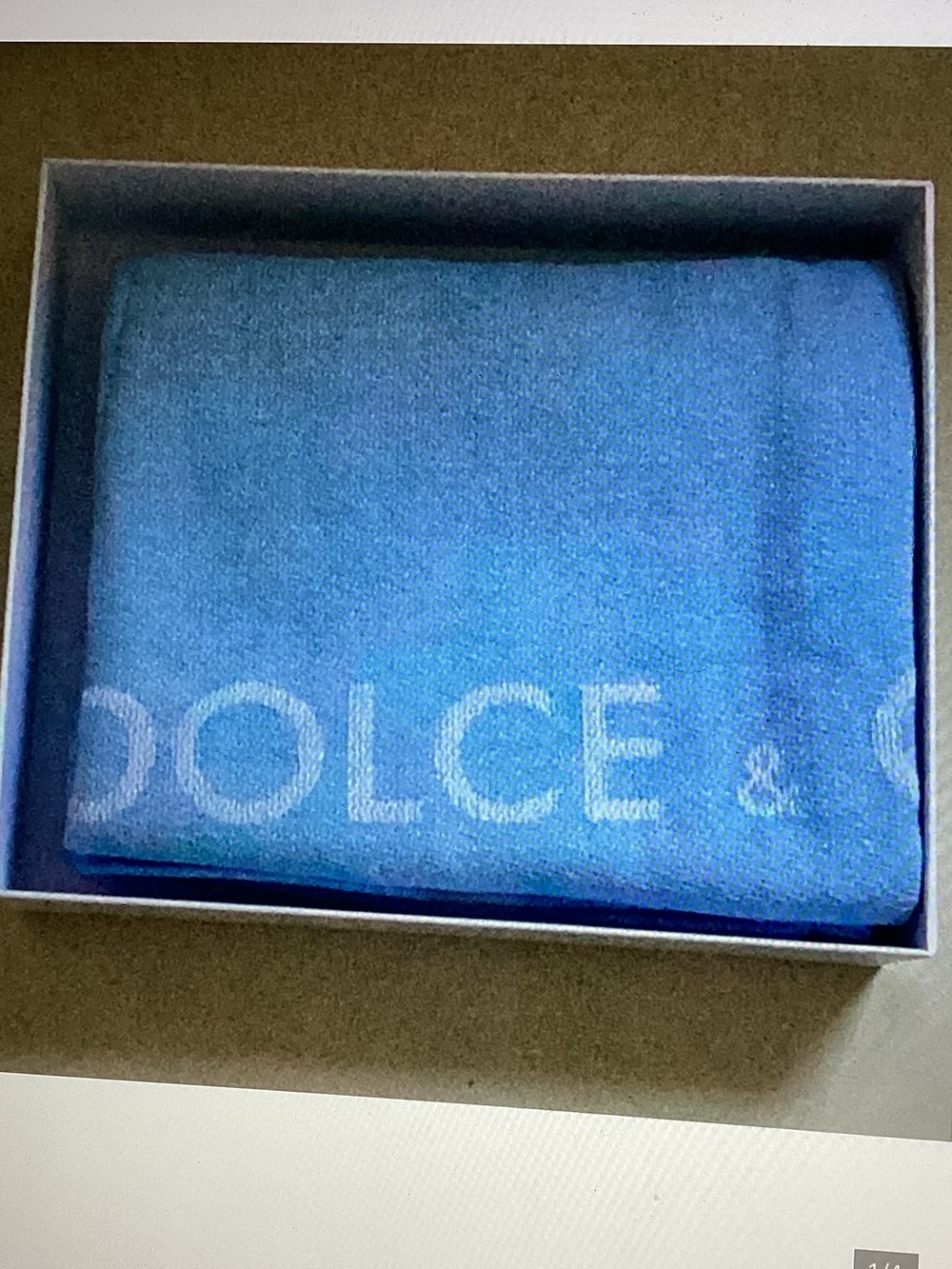 Dolce & Gabbana Light Blue Towel New in Box